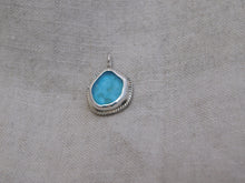 Load image into Gallery viewer, Sky Blue Sea Glass Sterling Silver Charm
