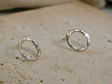 Load image into Gallery viewer, Molten Statement Sterling Silver Studs
