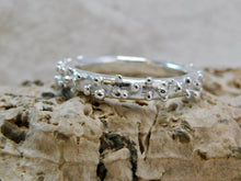 Load image into Gallery viewer, Organic Mini Dots Sterling Silver Ring
