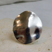 Load image into Gallery viewer, Made to Order Organic Disc Sterling Silver Ring
