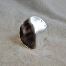 Load image into Gallery viewer, Made to Order Organic Disc Sterling Silver Ring
