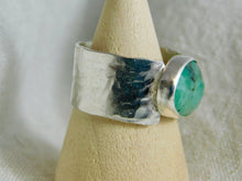 Load image into Gallery viewer, Statement Emerald Sterling Silver Ring
