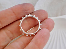 Load image into Gallery viewer, Chunky Dotty Sterling Silver Ring

