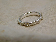 Load image into Gallery viewer, Organic Mini Dots Sterling Silver Ring
