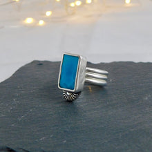 Load image into Gallery viewer, American Turquoise Sunshine Sterling Silver Ring
