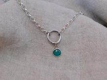 Load image into Gallery viewer, Emerald Sterling Silver Charm
