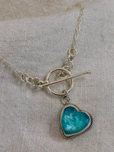 Load image into Gallery viewer, Azamonite Sterling Silver Toggle Necklace
