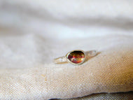 Made to Order Watermelon Tourmaline Sterling Silver Stacking Ring