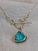 Load image into Gallery viewer, Azamonite Sterling Silver Toggle Necklace
