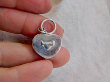 Load image into Gallery viewer, Large Red Jasper Heart Sterling Silver Pendant
