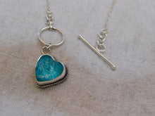 Load image into Gallery viewer, Azamonite Sterling Silver Toggle Necklace
