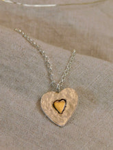 Load image into Gallery viewer, Gold filled Heart Sterling Silver Pendant
