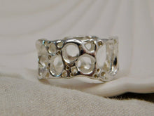 Load image into Gallery viewer, Wide Sea Sponge Sterling Silver Ring
