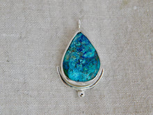 Load image into Gallery viewer, Chrysocolla Malachite Sterling Silver Pendant
