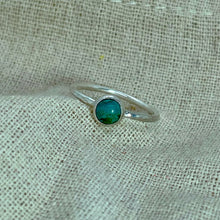 Load image into Gallery viewer, Made to Order Turquoise Sterling Silver Stacking Ring
