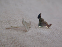 Load image into Gallery viewer, Winged Heart Sterling Silver Studs

