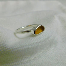 Load image into Gallery viewer, Made to Order Sea Glass Sterling Silver Stacking Ring
