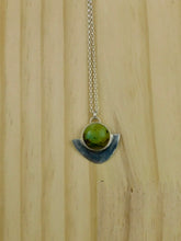 Load image into Gallery viewer, Turquoise Shield Sterling Silver Pendant
