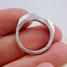 Load image into Gallery viewer, Wax Cast Geometric Sterling Silver Ring
