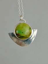 Load image into Gallery viewer, Turquoise Shield Sterling Silver Pendant
