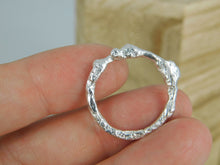 Load image into Gallery viewer, Molten Sterling Silver ring
