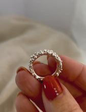 Load and play video in Gallery viewer, Chunky Sea Foam Sterling Silver Ring
