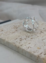 Load and play video in Gallery viewer, Wide Sea Sponge Sterling Silver Ring
