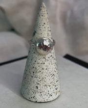 Load and play video in Gallery viewer, Large hammered pebbled stacking ring

