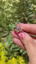 Load and play video in Gallery viewer, Statement Rhodolite Garnet Sterling Silver Ring
