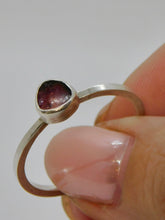 Load image into Gallery viewer, Made to Order Watermelon Tourmaline Sterling Silver Stacking Ring
