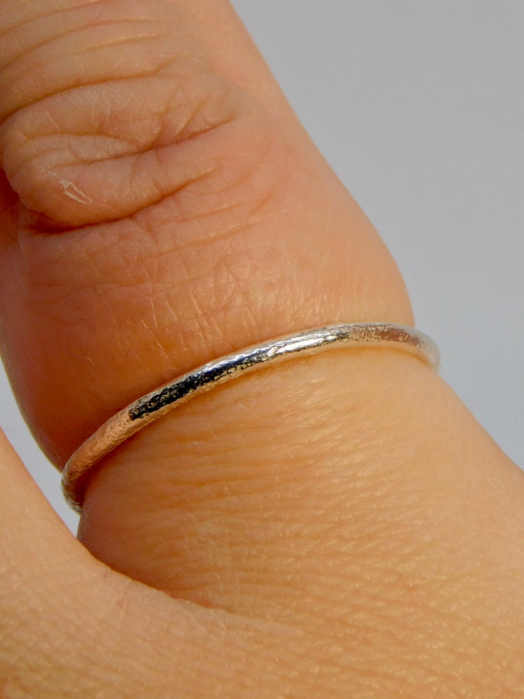 Reticulated Sterling Silver Stacking Ring