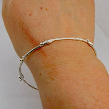 Load image into Gallery viewer, Made To Order Molten Sterling Silver Bangle
