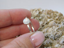 Load image into Gallery viewer, Made to Order Rainbow Moonstone Sterling Silver Stacking Ring
