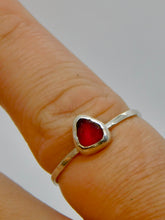 Load image into Gallery viewer, Made to Order Sea Glass Sterling Silver Stacking Ring
