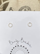 Load image into Gallery viewer, Micro Hoop Sterling Silver Studs
