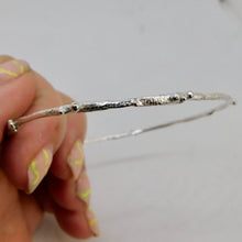 Load image into Gallery viewer, Made To Order Molten Sterling Silver Bangle
