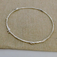 Load image into Gallery viewer, Made To Order Molten Sterling Silver Bangle
