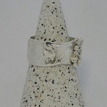 Load image into Gallery viewer, Made to Order Reticulated Loads Of Sea Foam Cuff Sterling Silver Ring
