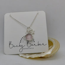 Load image into Gallery viewer, Made To Order Sea Glass And Sterling Silver Star Personalised Pendant
