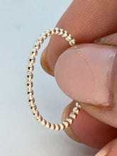 Load image into Gallery viewer, Made To Order Beaded Sterling Silver Stacking Ring
