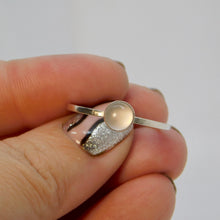 Load image into Gallery viewer, Made to Order Rose Quartz Sterling Silver Stacking Ring
