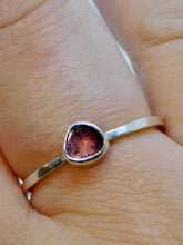 Load image into Gallery viewer, Made to Order Watermelon Tourmaline Sterling Silver Stacking Ring
