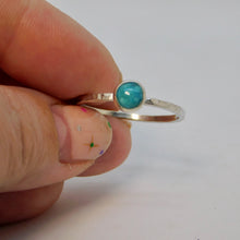 Load image into Gallery viewer, Made to Order Turquoise Sterling Silver Stacking Ring
