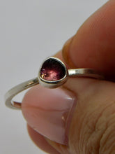 Load image into Gallery viewer, Made to Order Watermelon Tourmaline Sterling Silver Stacking Ring
