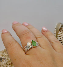 Load image into Gallery viewer, Made To Order Loads of Sea Foam Sterling Silver Stacking Ring
