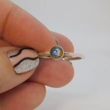 Load image into Gallery viewer, Made to Order Labradorite Sterling Silver Stacking Ring
