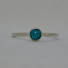 Load image into Gallery viewer, Made to Order Turquoise Sterling Silver Stacking Ring
