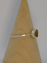 Load image into Gallery viewer, Ready To Wear Yellow Sea Glass Sterling Silver Stacking Ring
