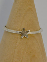 Load image into Gallery viewer, Micro Star Sterling Silver Stacking Ring
