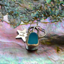 Load image into Gallery viewer, Made To Order Sea Glass And Sterling Silver Star Personalised Pendant
